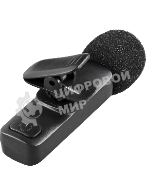 Петличный микрофон Defender Talky-137 wrls, черный, на прищепке, 1шт