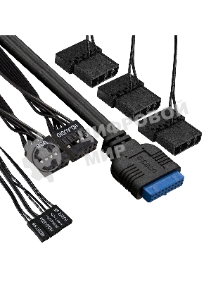 Компьютерный корпус Miditower ExeGate EVO-9205-NPX700 (ATX, БП 700NPX с вент. 12 см, с окном, 1*USB+1*USB 3.0, аудио, 3 вент. 12см с RGb подсветкой)