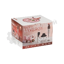 Блендер погружной Energy EN-141, 1200 Вт, 2 скорости, стакан для смешивания, венчик, измельчитель