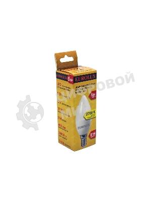Лампа светодиодная EUROLUX LL-E-C37-5W-230-2