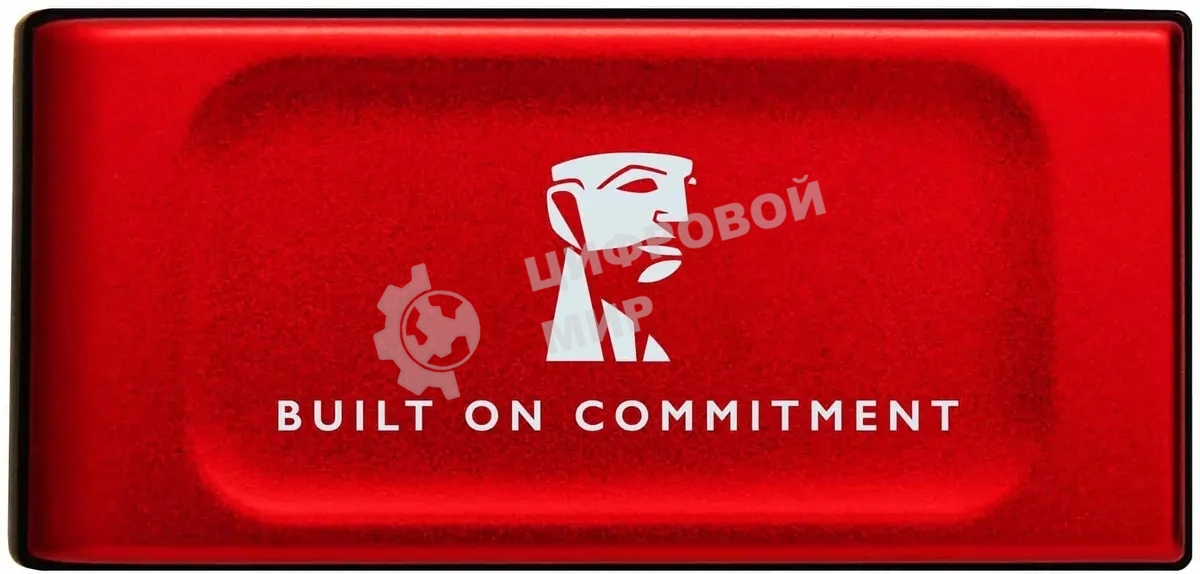 Внешний SSD Kingston XS1000, 2TB, USB 3.2 Gen 2 Type-C, R/W 1050/1000, красный