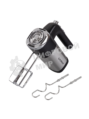 Миксер ручной Endever Sigma-08 черный/стальной, 500 Вт, 2 насадки, 5 скоростей