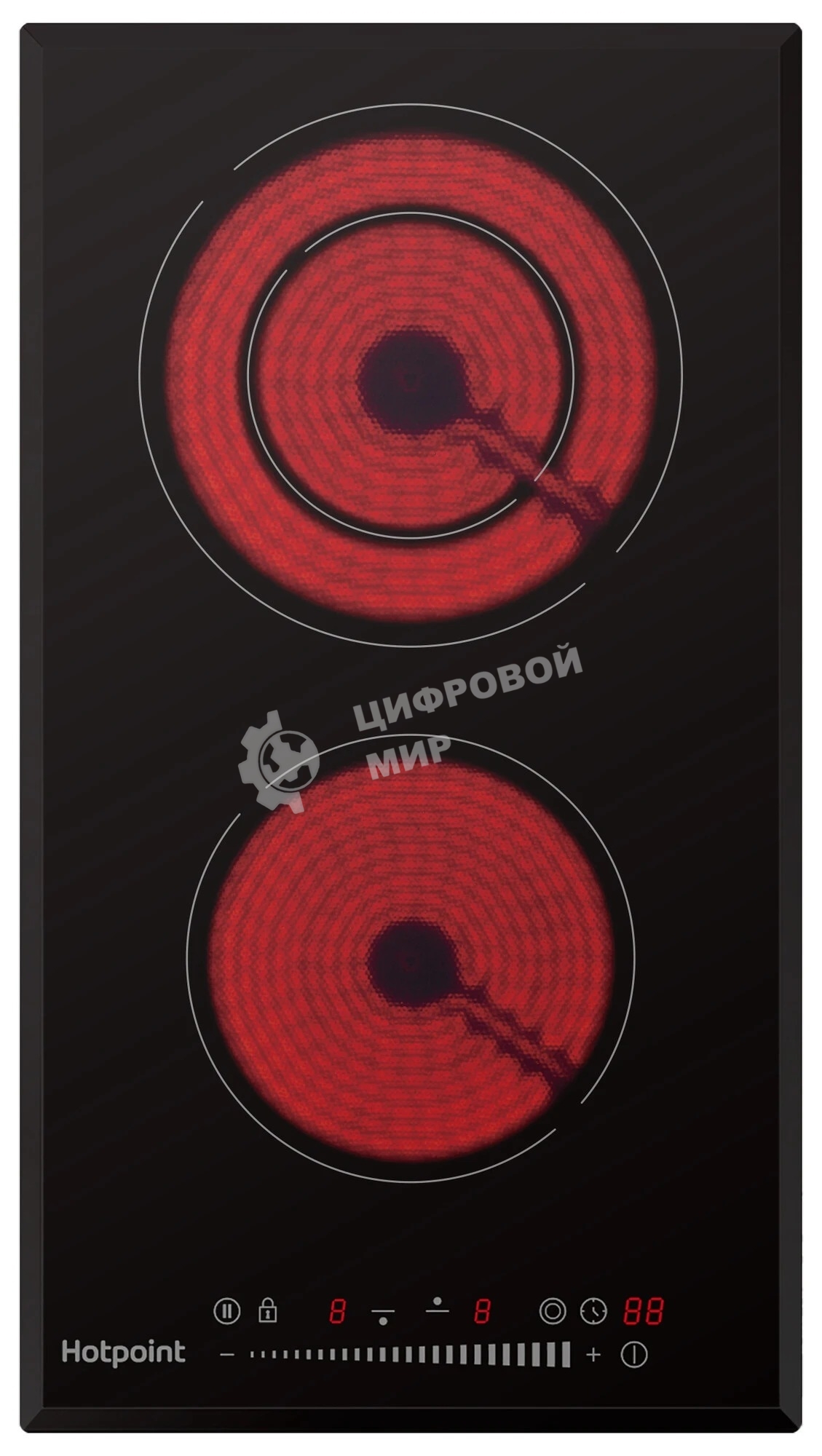 Электрическая варочная поверхность Hotpoint HR 3O4 BAS, независимая, черный