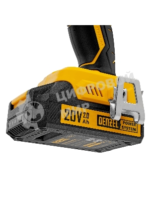 Дрель-шуруповерт Denzel CDQ-20, 20 В, 2 Ач, 40 Нм, щеточный