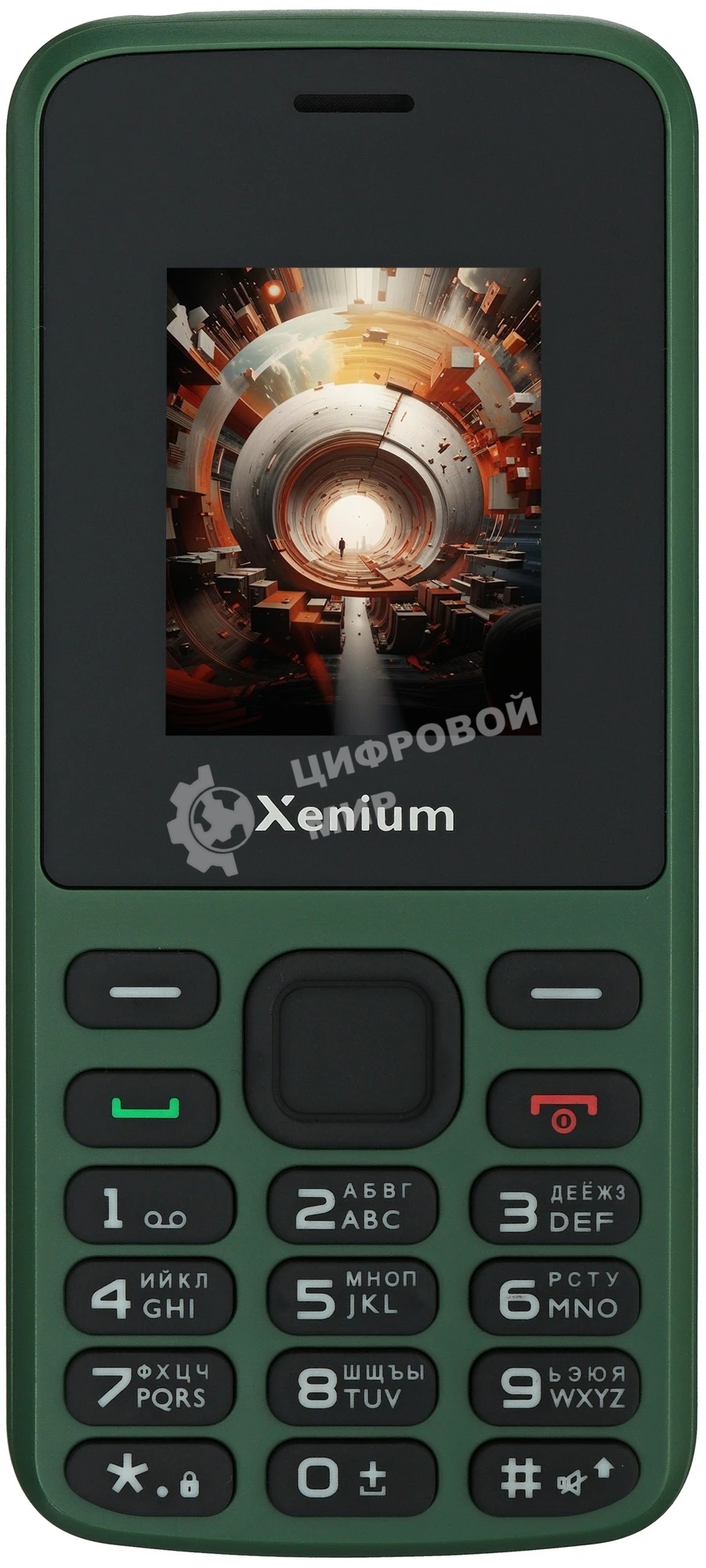 Мобильный телефон Xenium X175 зеленый моноблок 1.77
