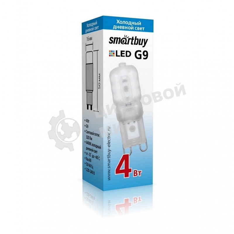 Светодиодная (LED) лампа Smartbuy G9-4W/6400/G9 (SBL-G9 04-64K)