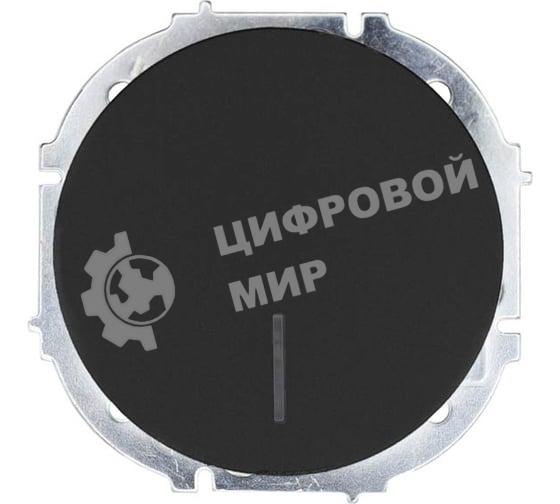 Выключатель 1-кл. СП OSEN 10А IP20 с подсветкой механизм черный бархат LEZARD 743-4288-111