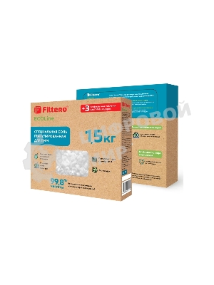 Специальная соль гранулированная Filtero ECOline 1,5 кг + 3 таб., 726