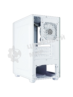 Корпус Ginzzu CL640 mATX FAN 4*12FRGb передняя панель Сетка Белый