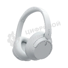 Беспроводные/проводные наушники Sony WH-CH720N белый, полноразмерные, Bluetooth + проводной, активное шумоподавление, до 35 ч