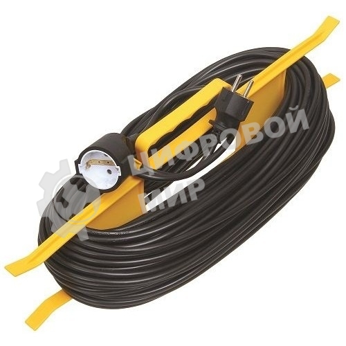 Удлинитель-шнур на рамке IEK 1х20 м 6А IP44 УР20 2х0.75 WKF20-06-01-20