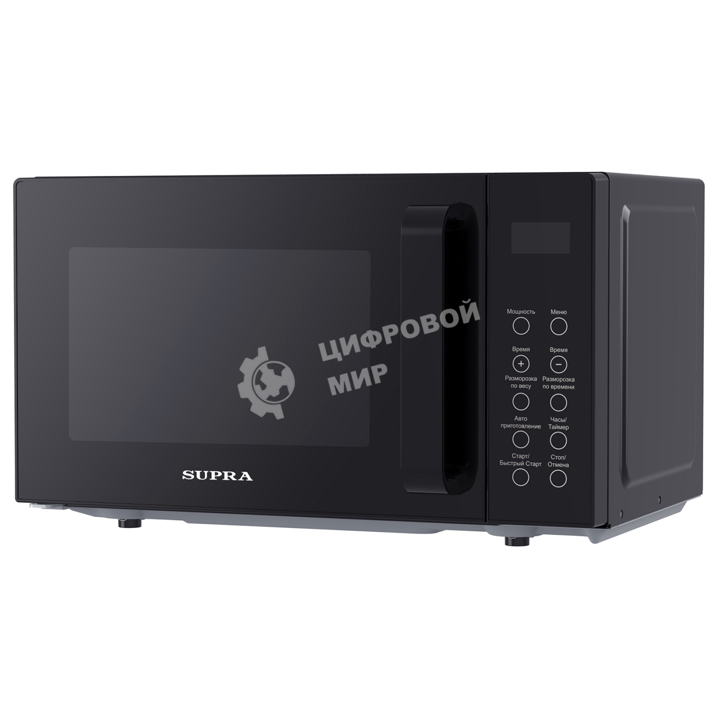 Микроволновая печь SUPRA 20SB27 черный, 20 л, 700 Вт, переключатели - сенсор