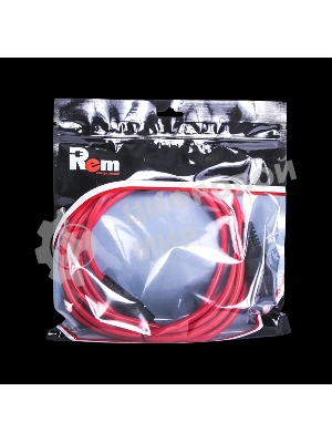 Шнур питания с фиксатором REM IEC 60320 C19/IEC 60320 C20, 16 А/250 В (3 1,5), 3 м, красный R-16-Cord-C19-C20-3-Red