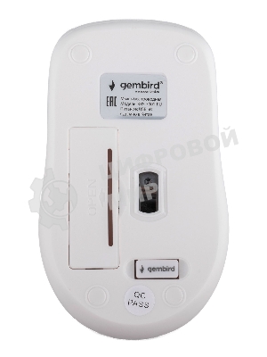 Комплект клавиатура+мышь Gembird KBS-7001-RU беспроводной, USB, 1600 DPI, белый