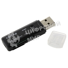 Кард-ридер 5bites RE3-200BK/черный/SDXC/SDHC/SD/microSDXC/microSDHC/microSD/USB 3.0/пластиковый