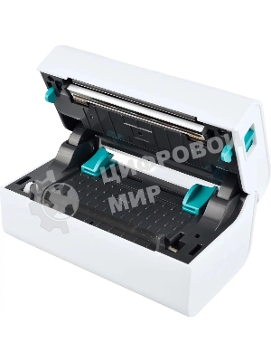 Принтер наклеек G&G GG-D420 стационарный, прямая термопечать, 203 dpi, 152 мм/сек, USB, белый