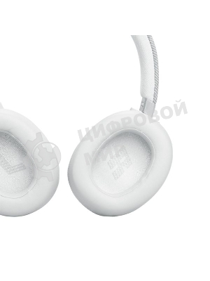 Беспроводные/проводные наушники JBL Live 770NC белый, полноразмерные, Bluetooth + проводной, адаптивное шумоподавление