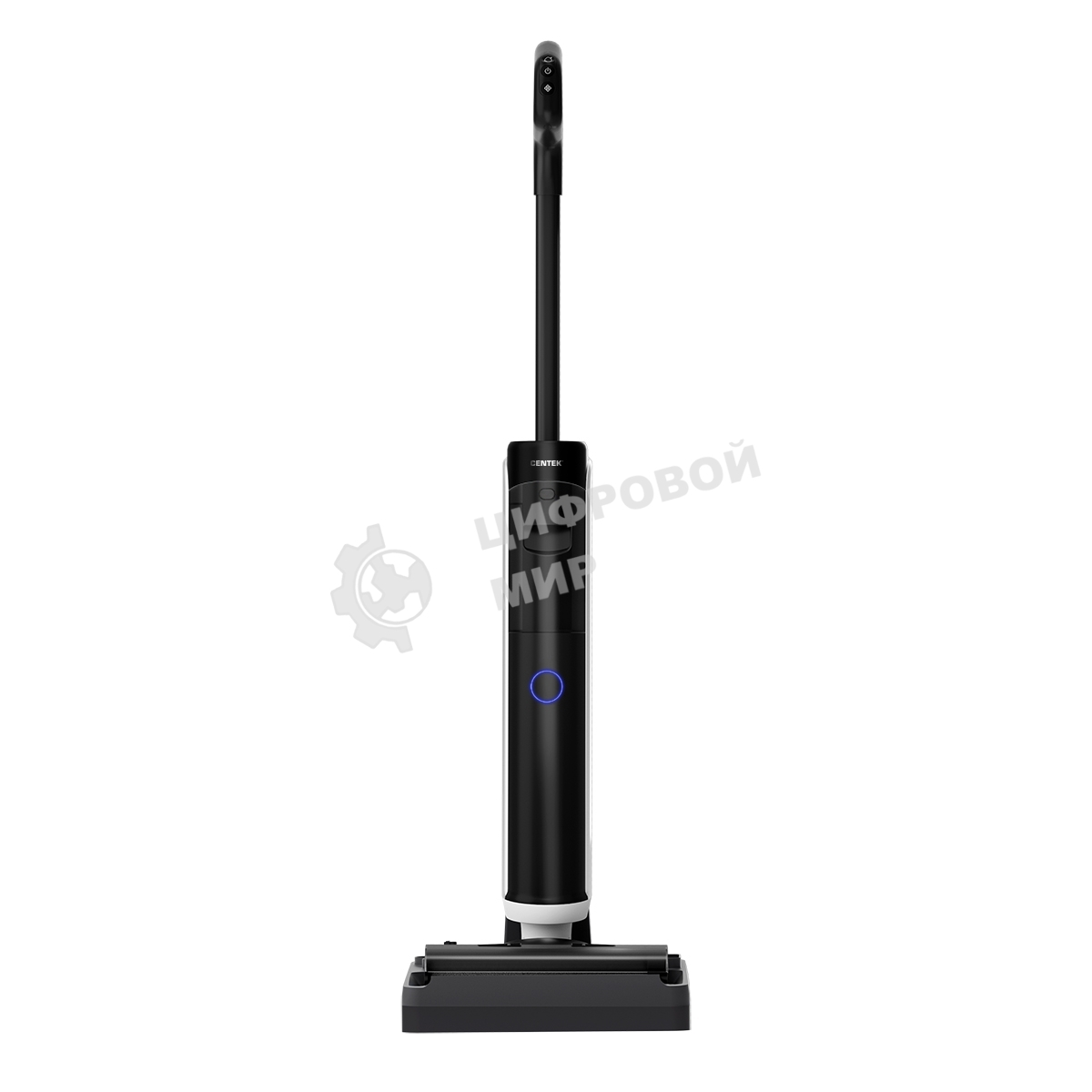 Пылесос вертикальный Centek CT-2580 черный/белый, питание от аккумулятора, 14000 Па, уборка сухая/влажная, пылесборник 0.6/0,4 л