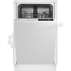 Встраиваемая посудомоечная машина Indesit DIS 1C59, белый, 44.8 см, 10 компл., 48 дБ, класс A