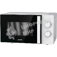 Микроволновая печь Gorenje MO20E1WH белый, 20 л, 800 Вт, переключатели - поворотный механизм