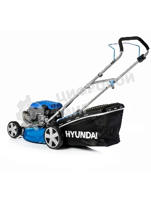 Бензиновая газонокосилка HYUNDAI L4620 двигатель Hyundai ICV145,4-х такт, 3.8 л.с./145 см3, Ширина среза 45,7 см, Высота среза 25-75 мм, 23,5 кг