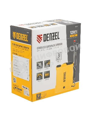 Опрыскиватель ранцевый аккумуляторный Denzel DP-10LA, 10 л, 12 В, 8 Ач