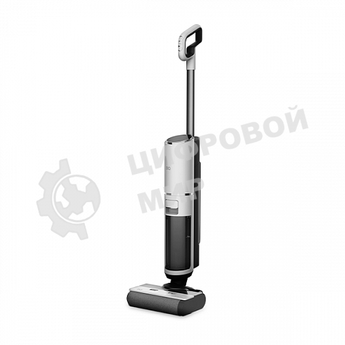Пылесос вертикальный BQ VCA1002W белый/черный, питание от аккумулятора, 30 Вт, уборка влажная/сухая, пылесборник 0.75 л, бак для жидкости 0.85 л, работа от АКБ max 45 мин
