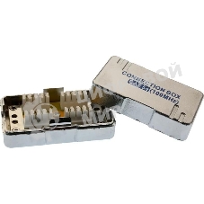 Адаптер Suprlan 10-0314-1, проходн.RJ45 кат.5E UTP, стальной