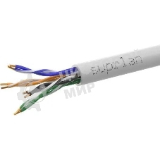 Кабель информационный Suprlan Premium 01-0313-5, cat.5e U/UTP, 4 пары, 24AWG, PVC, внутренний, 305м, серый