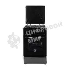 Плита газовая Kraft KF-FSK5301GbL черный, конфорок 4 газовых, духовка 58 л, 50 см x 85.5 см x 55.6 см