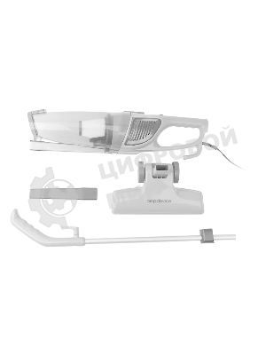 Пылесос вертикальный Topdevice CVC100 белый, питание от сети, 600 Вт, уборка сухая, пылесборник 1,2 л