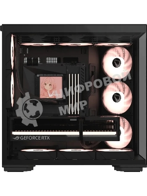 Компьютерный корпус Formula V Line Crystal Z7 PA Black, ATX, TYPE-C*1, USB3.0*1, Front+Side Glass, SIDE 3x PERFORMANCE ARGB, REAR 2x PERFORMANCE ARGB