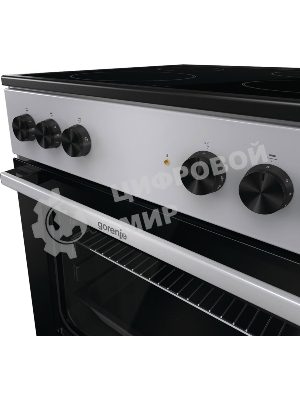 Плита электрическая Gorenje GEC6A11SG серый, конфорок 4 электрических, духовка 65 л, 60 см x 85 см x 60 см