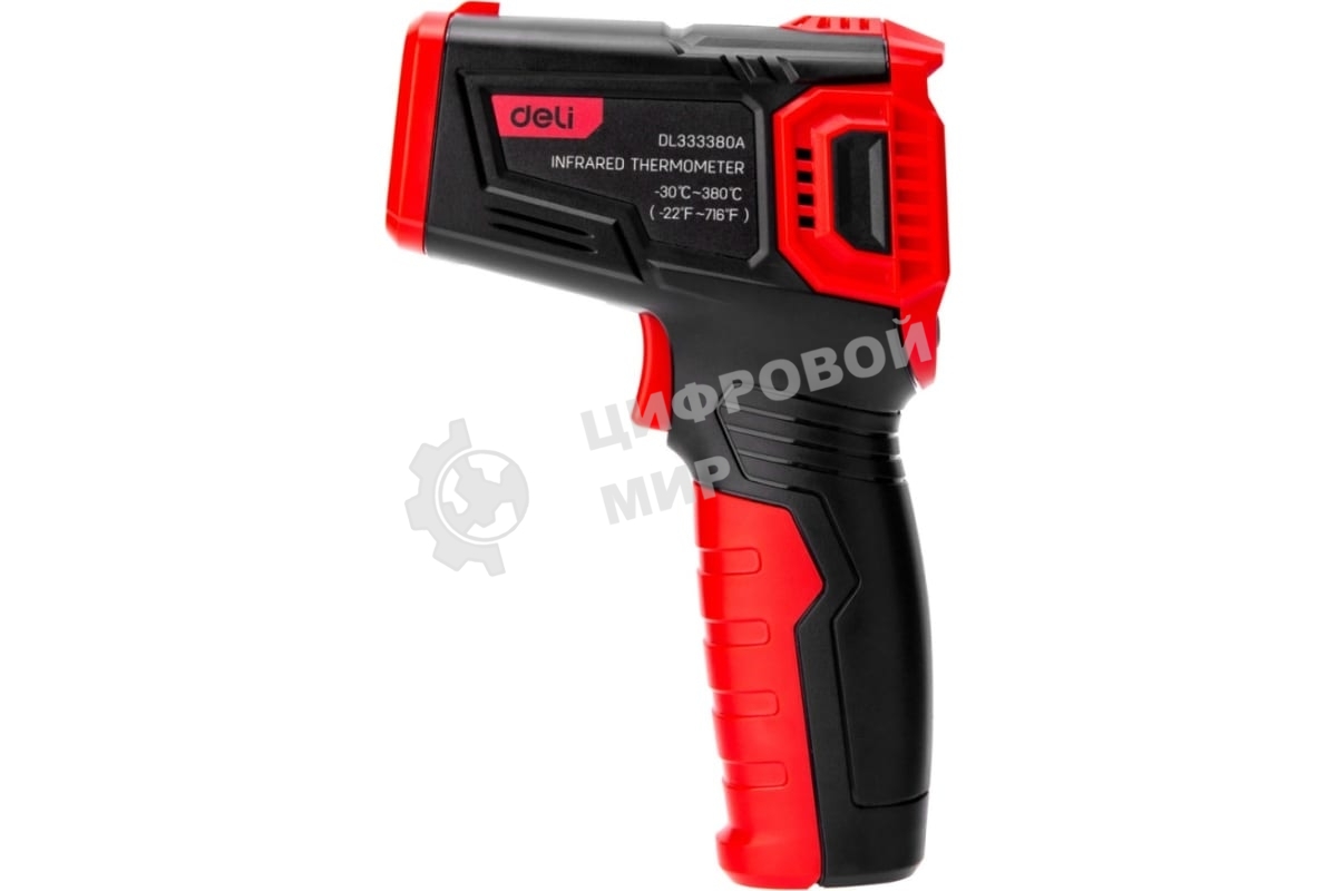 Инфракрасный пирометр (термометр) с цветным экраном Deli DL333380A
