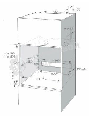 Духовой шкаф Weissgauff EOM 741 PDB Black Edition