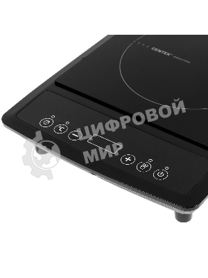 Плита настольная электрическая Centek CT-1518 чёрный, 2 кВт, индукция, конфорки - 1, стеклокерамика, сенсор