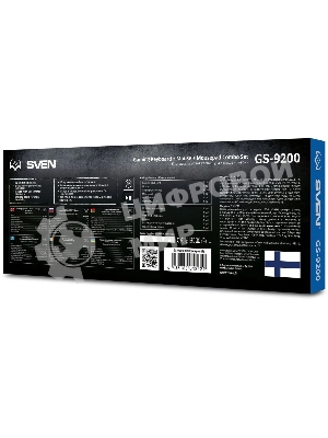 Комплект клавиатура + мышь SVEN GS-9200 игровые клавиатура, мышь и коврик