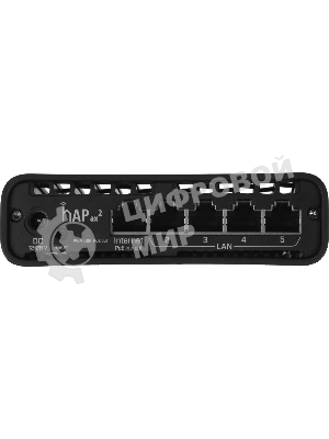 Маршрутизатор mikroTik hAP ax2 C52iG-5HaxD2HaxD-TC WIFI6, 2.4+5Ghz, 5RJ45 1Gbit, 1 POE
