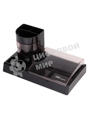 Настольный набор Deli E38254 (16 предметов) пластик, черный