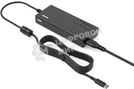 Сетевое зарядное устройство AC Adapter WAVLINK USB Type-C 77W Power Adapter + 1xUSB A charge port (USB-C PD 65W and USB A port 12W charge)