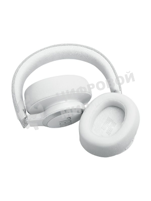 Беспроводные/проводные наушники JBL Live 770NC белый, полноразмерные, Bluetooth + проводной, адаптивное шумоподавление