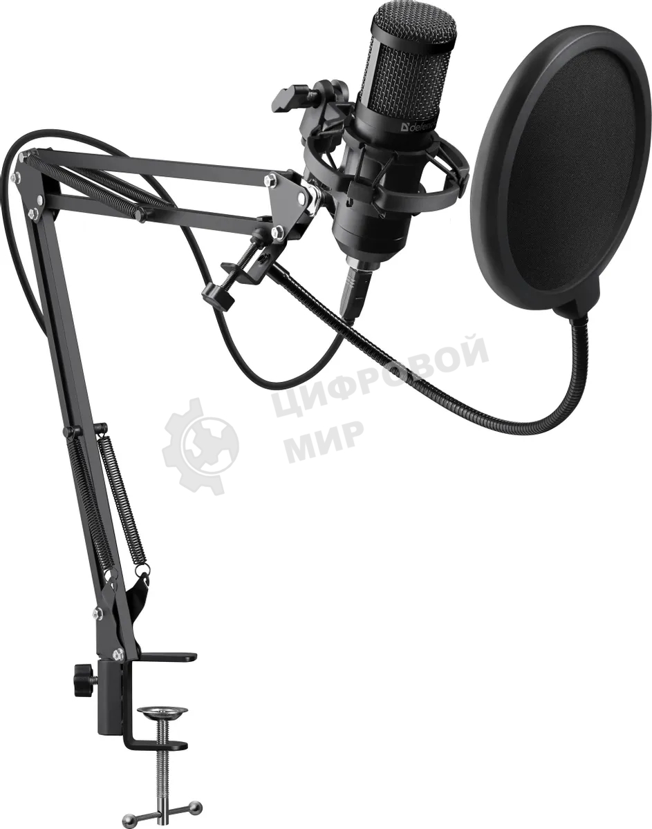 Микрофон Defender Space GMC 450 USB, стойка, провод 1.5 м