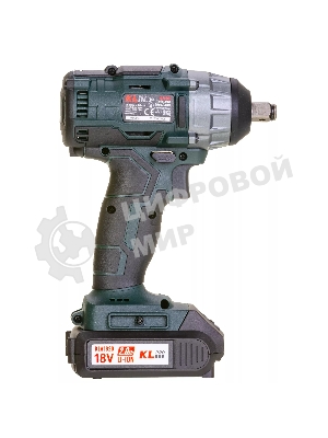 Профессиональный бесщеточный гайковерт аккумуляторный KLPRO KLSS18B-20 (18В, Li-ion-2шт, 2.0А·ч, 250Нм, 2 скорости, подсветка,З/У,в кейсе)