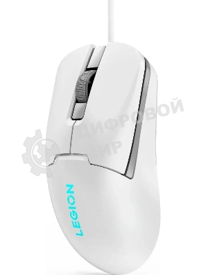 Мышь проводная Lenovo Legion M300s белый, 8000 dpi, USB, кнопки - 6