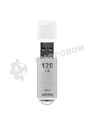 Флешка USB Smartbuy V-Cut Silver (SB128 GbVC-S3), 128Gb, USB 3.0, R/W 75/30, серебристый