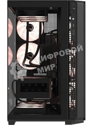 Компьютерный корпус Formula V Line Crystal Z7 PA Black, ATX, TYPE-C*1, USB3.0*1, Front+Side Glass, SIDE 3x PERFORMANCE ARGB, REAR 2x PERFORMANCE ARGB