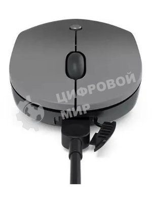 Мышь беспроводная Lenovo Go серый, 2400 dpi, радиоканал, USB-C, кнопки - 3