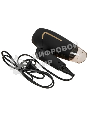 Фен Zelmer TRAVEL ZHD8321 черный/золотистый, 1600 Вт, компактный
