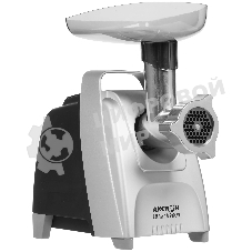 Мясорубка электрическая Аксион М62.01 черный, 2000 Вт, 4.0 кг/мин, реверс, защита от перегрузки, насадки - 4
