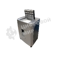 Шредер Office Kit SA375 серый/черный с автоподачей (секр.P-4) фрагменты 375лист. 42лтр. скрепки скобы пл.карты CD